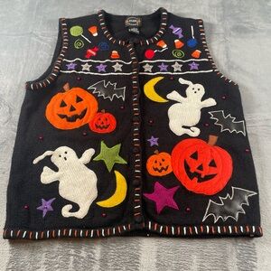 Designers studio Black Halloween y2k Vtg Vest S